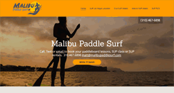 Desktop Screenshot of malibupaddlesurf.com