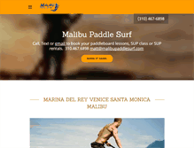 Tablet Screenshot of malibupaddlesurf.com